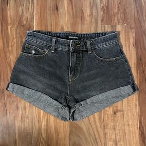 Billabong Denim High Waisted Jean Shorts black